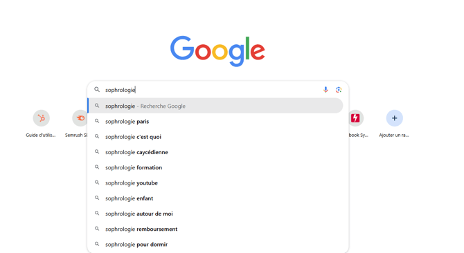 Google suggest (autocomplétion)
