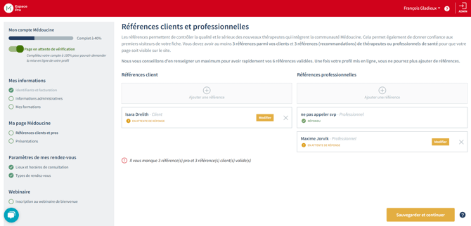 REF CLIENTS ET PROS ESPACE PRO